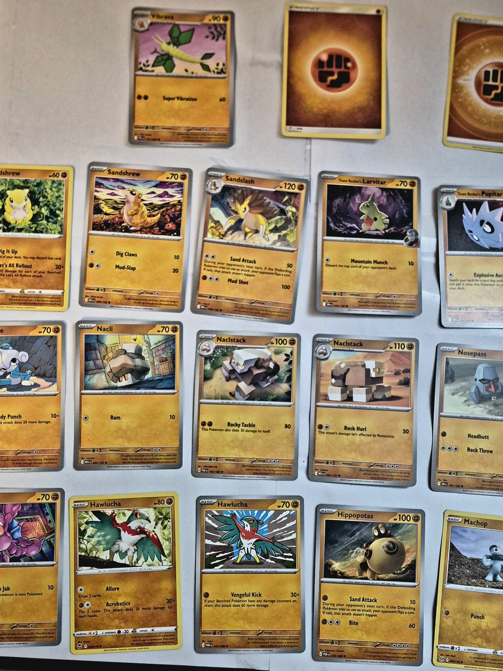 Pokemon Card Lot - 50+ Fighting Type Cards + Jumbo Ultra Rare